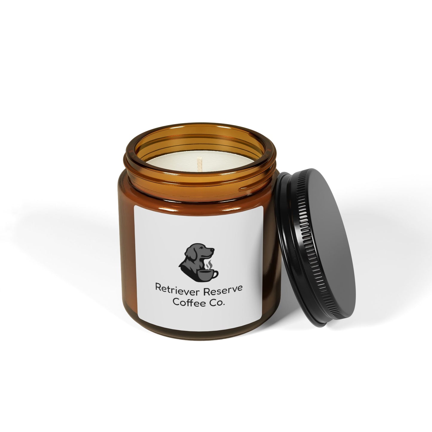 Scented Soy Candle - Cozy Home Decor, Relaxation Gift, Eco-Friendly Amber Jar, Aromatherapy, Dog Lover Decor